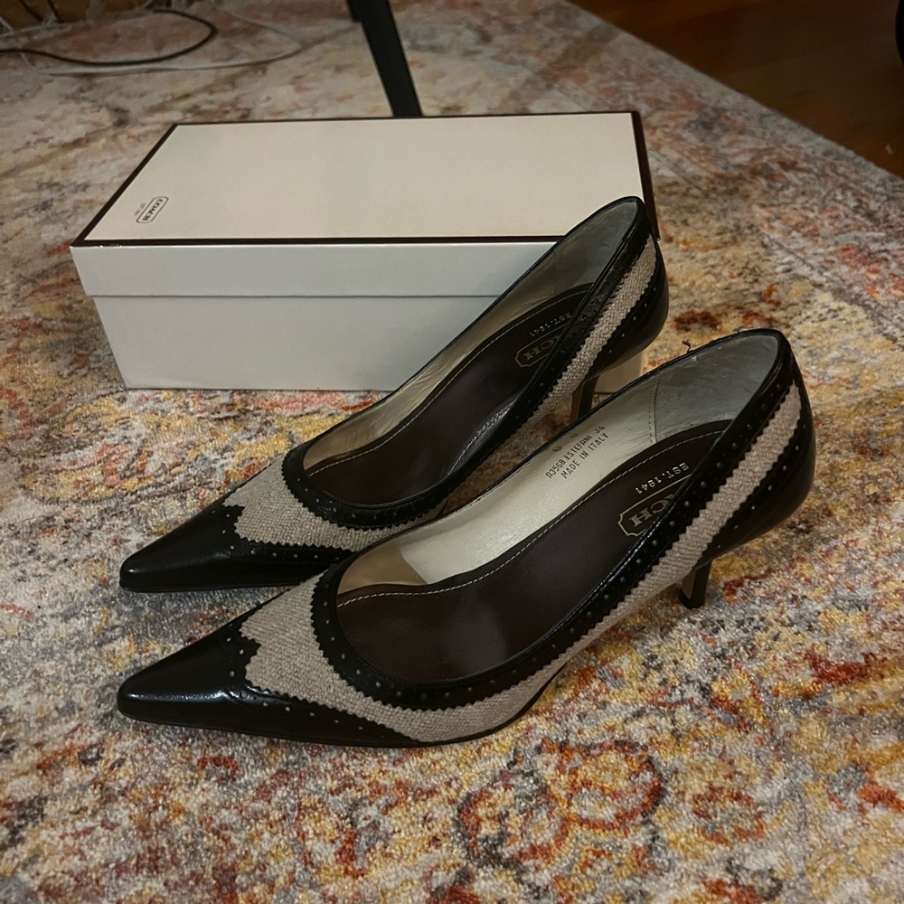 Coach Black/Natural‎ Estefani Heels